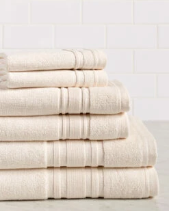 Melange Home 6pc Turkish Cotton Towel Set Bath Towels