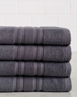 Melange Home 4pc Turkish Cotton Towel Set Bath Towels