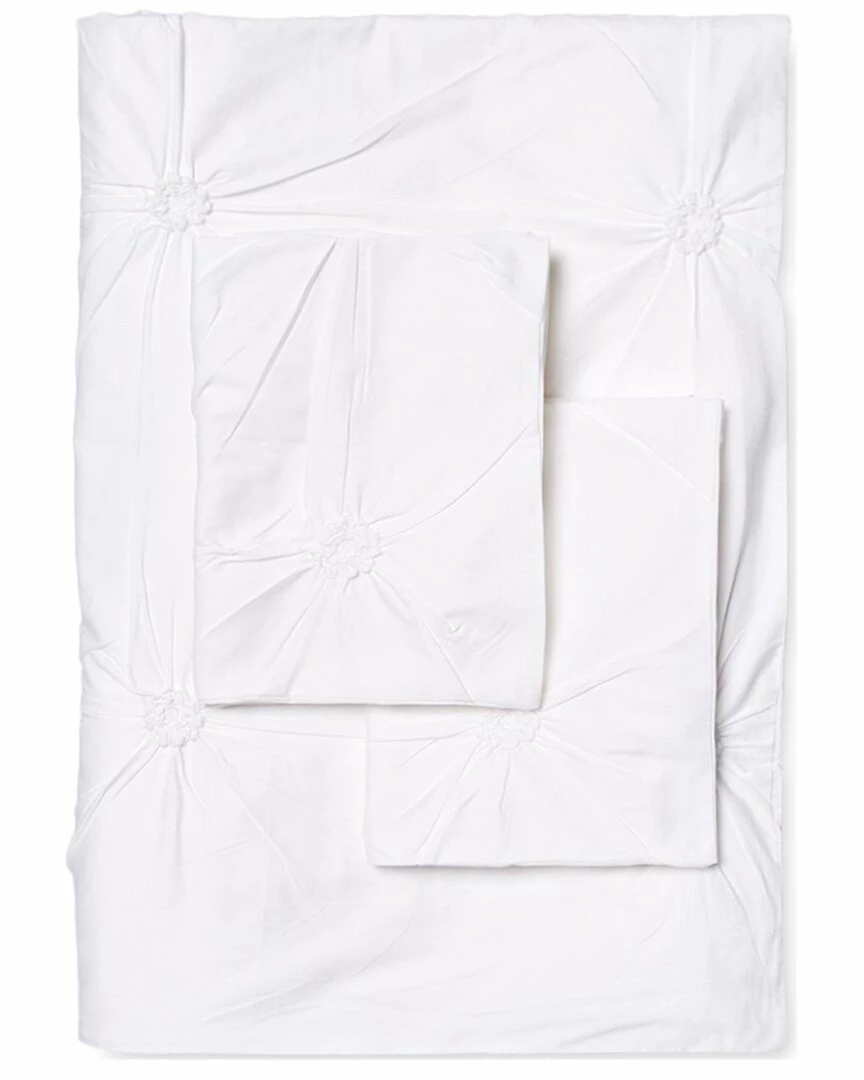 Melange Home Epoque Embroidery Duvet Set - White Duvet Inserts & Duvets - Image 2