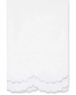 Melange Home Double Scalloped Pillowcase Set Of 2 Pillowcases & Shams