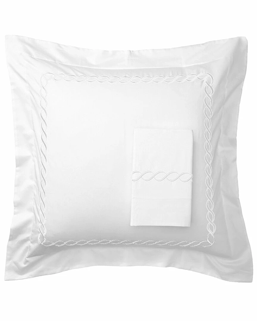 Melange Home T600 Rope Embroidered Sham Set Pillowcases & Shams