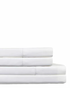 Melange Hemstitich 600TC Cotton Sheet Set Home Sheets