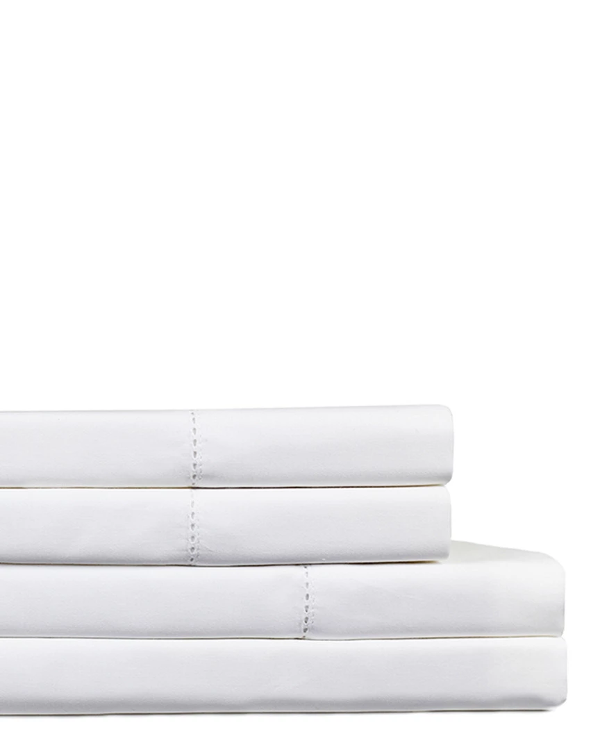 Melange Hemstitich 600TC Cotton Sheet Set Home Sheets