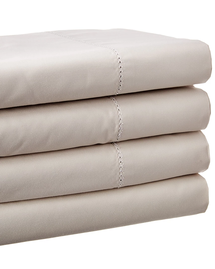 Melange Solid Hemstitch Sheet Set Home Sheets
