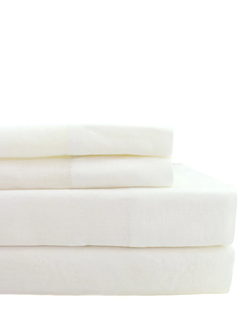 Melange Linen Open Sheet Fitted Home Sheets