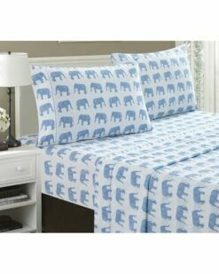 Melange Home 400TC Elephants Sheet Set Sheets