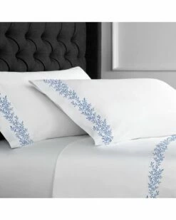 Melange Home Floral Vine Embroidery 600tc 4pc Sheet Set Sheets