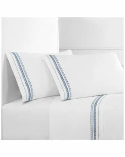 Melange Winsley Embroidered Sheet Set Home Sheets