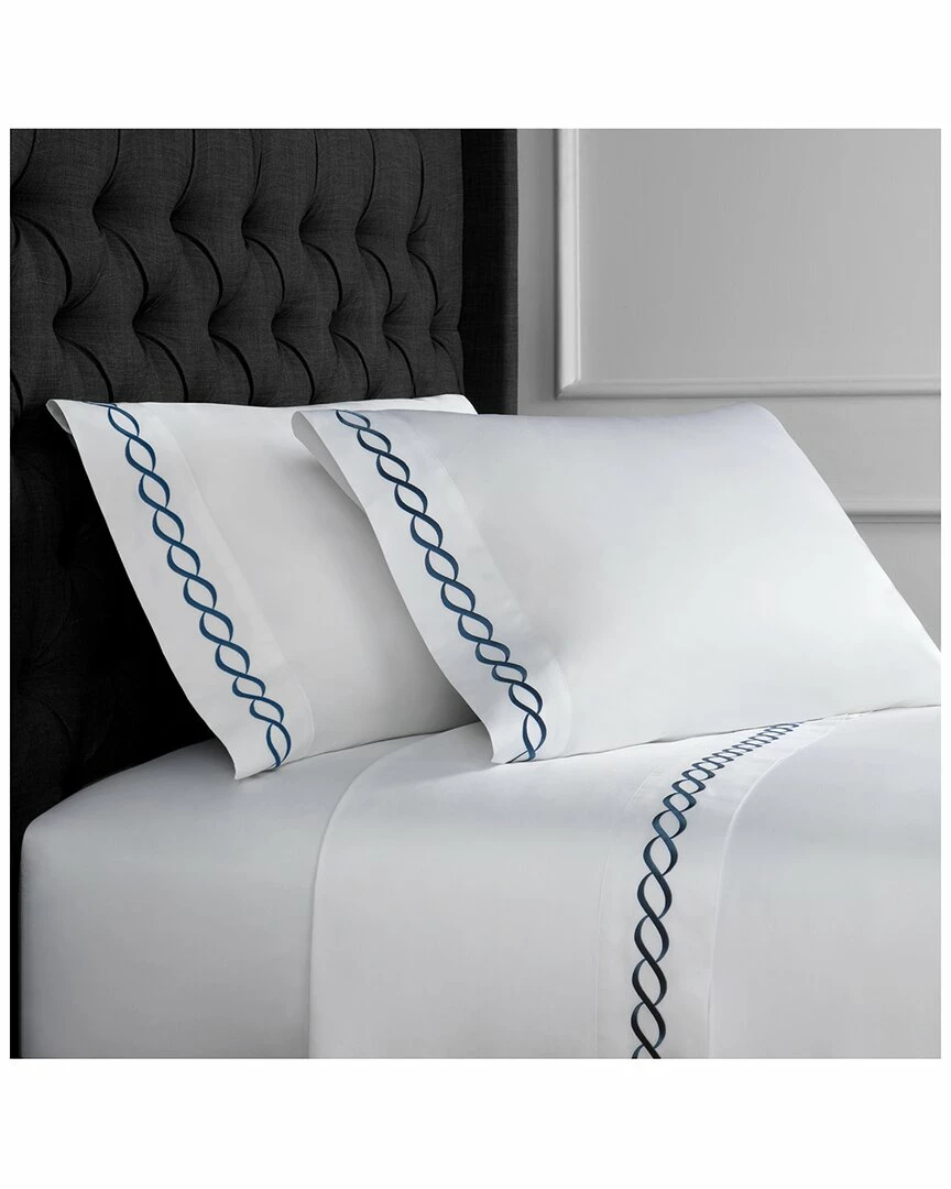 Melange Home Rope Embroidered 600TC Cotton Sheet Set Sheets