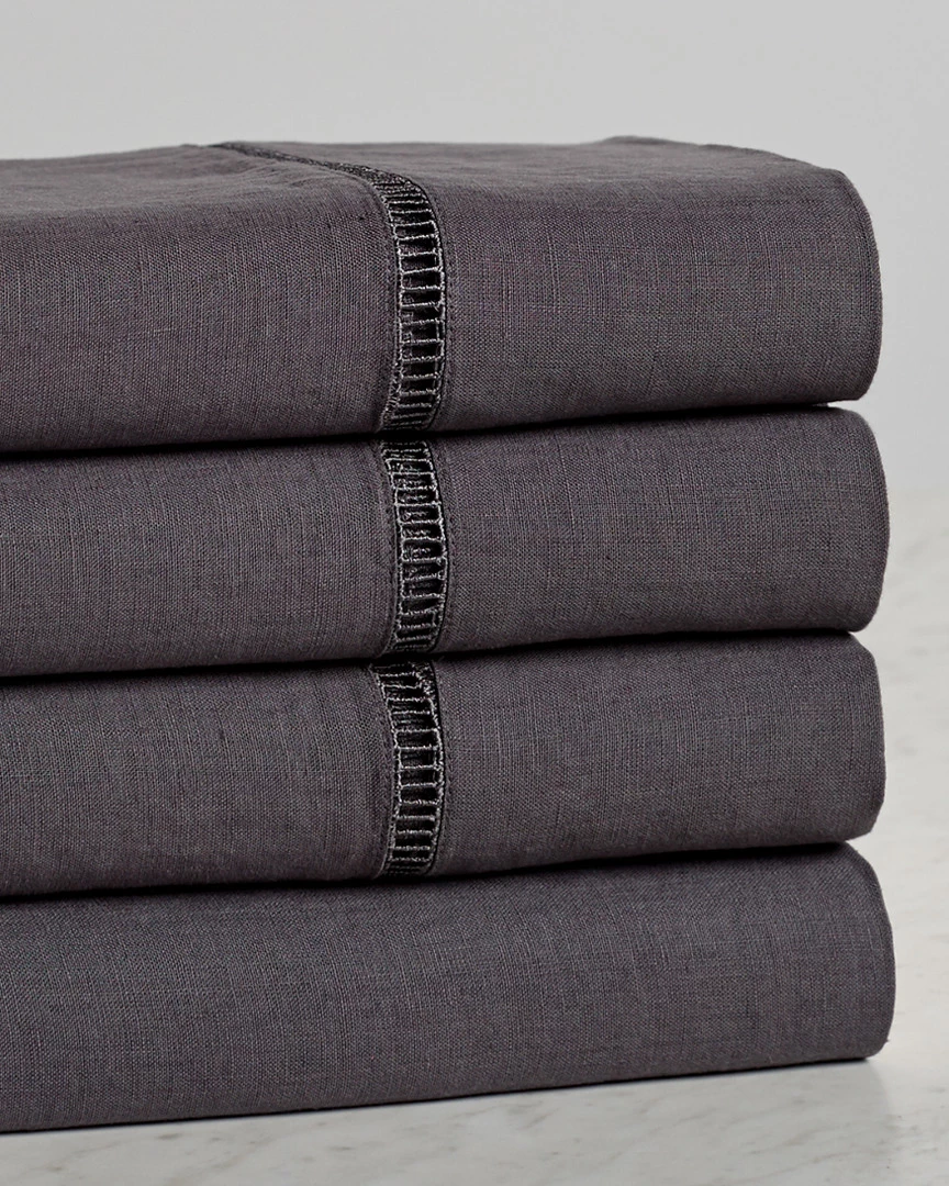 Melange Home Linen Ladder Hemstitch Sheet Set Sheets