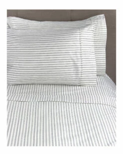 Melange Bamboo Stripe Sheet Set Home Sheets