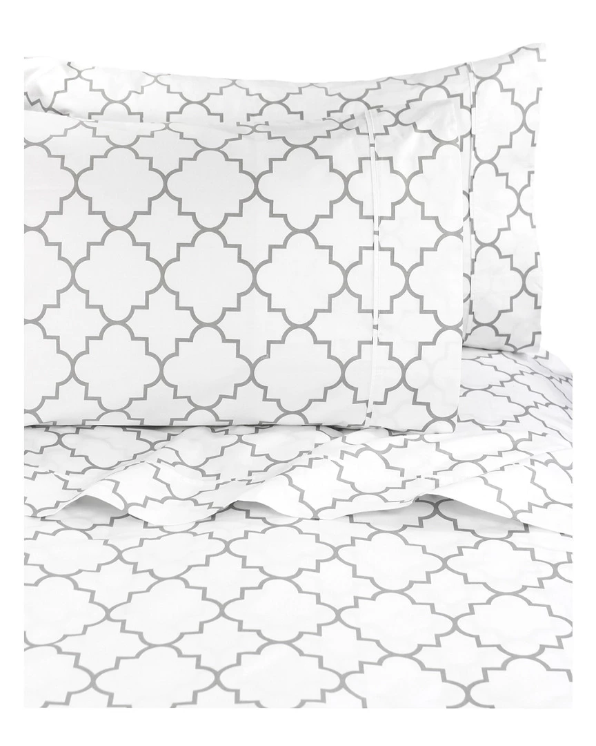 Melange Lattice 400TC Sheet Set Home Sheets