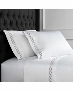 Melange Home Rope Embroidered 600TC Sheet Set Sheets